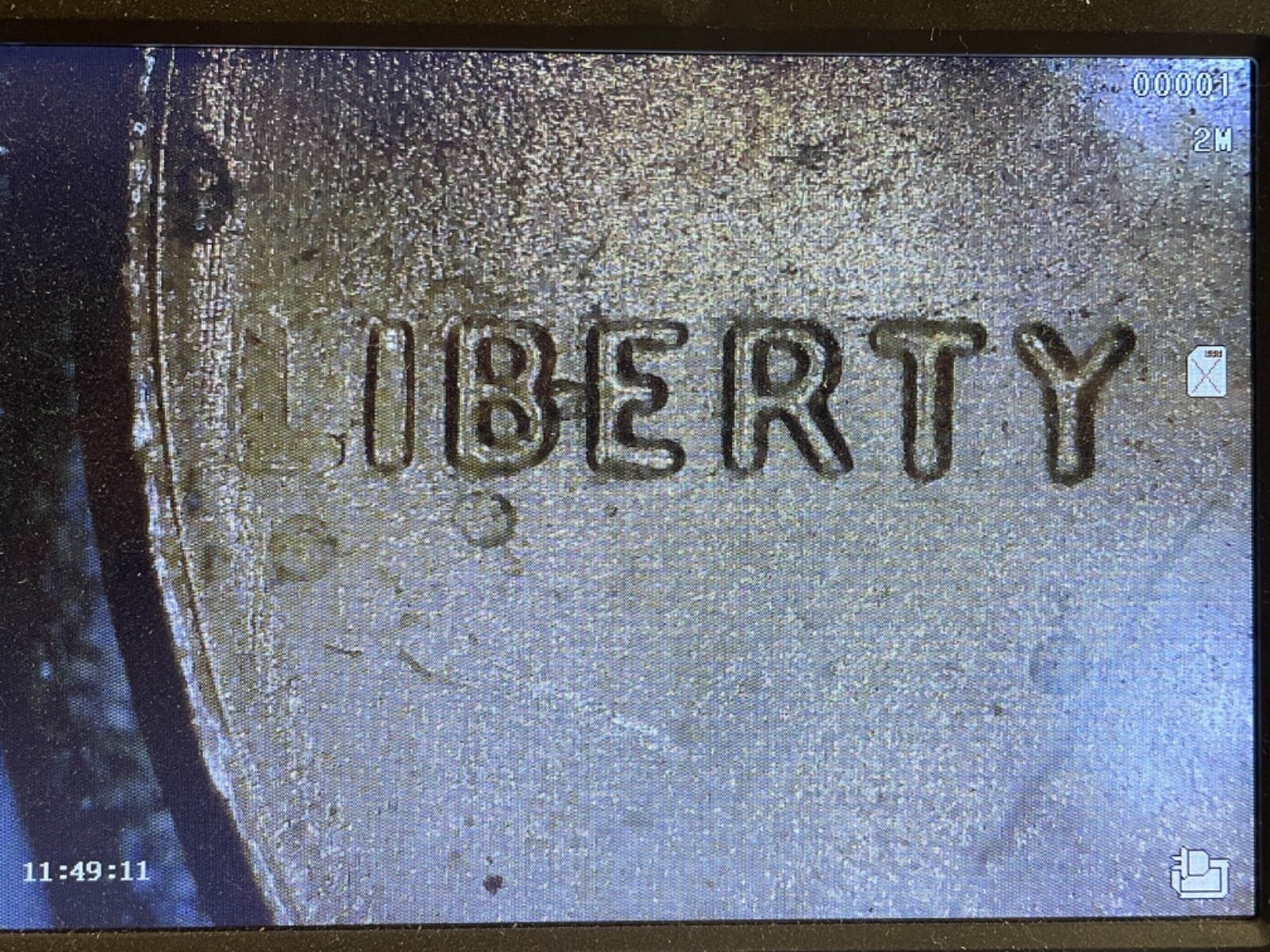 2023 Lincoln Shield Penny 1 cent error - Iberty - Missing letter  L