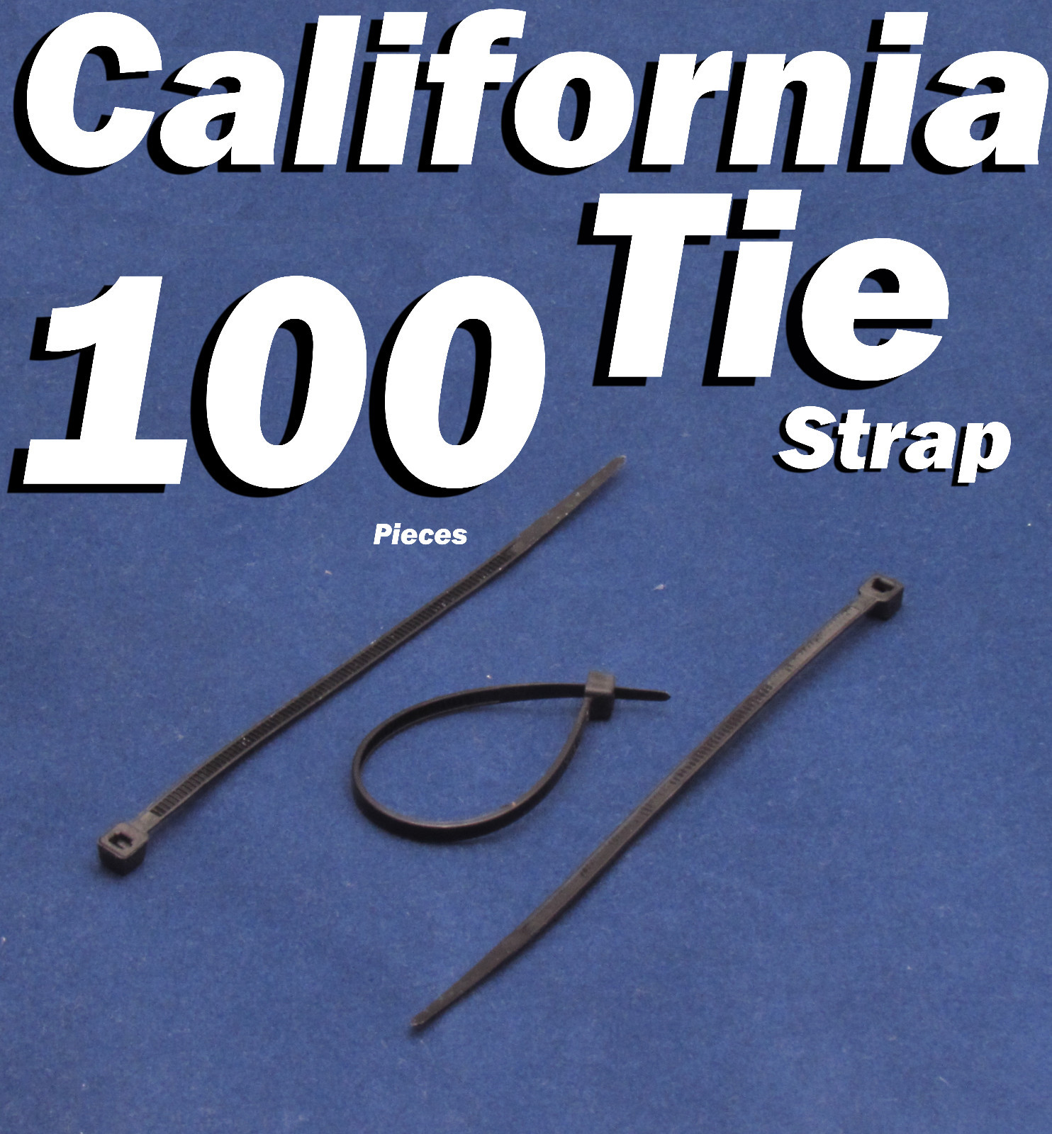 100 X pcs Black 4" Tie Cord Strap 100mm Network Nylon Plastic Cable Wire Zip