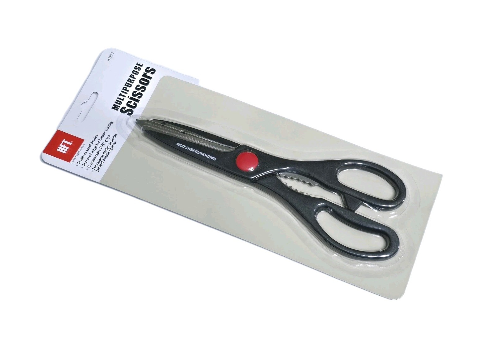HFT 47877, Miltipurpose Scissors, Stainless Steel Blades