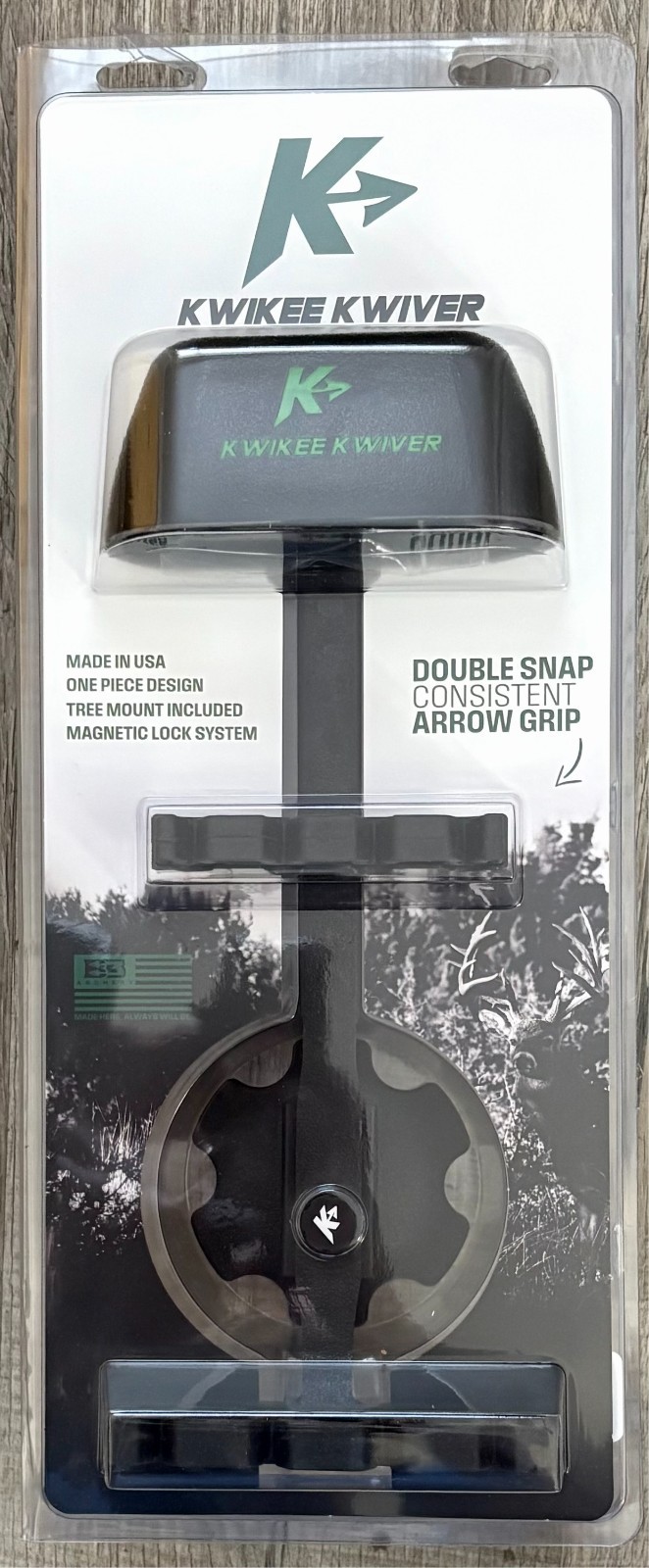 B3 Kwikee Kwiver 4 Arrow Black Bow Quiver Magnetic Lock - NEW