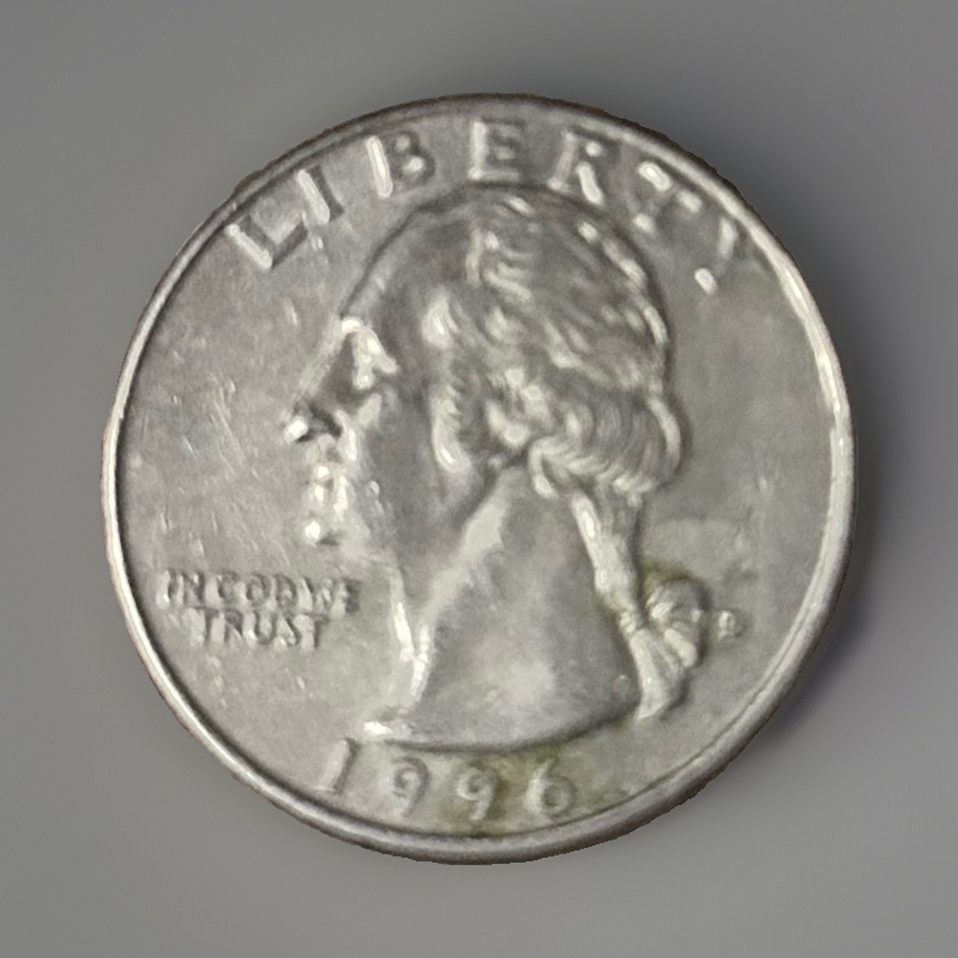 Mint Error 1996 Washington Quarter 25C “In COD We Trust”