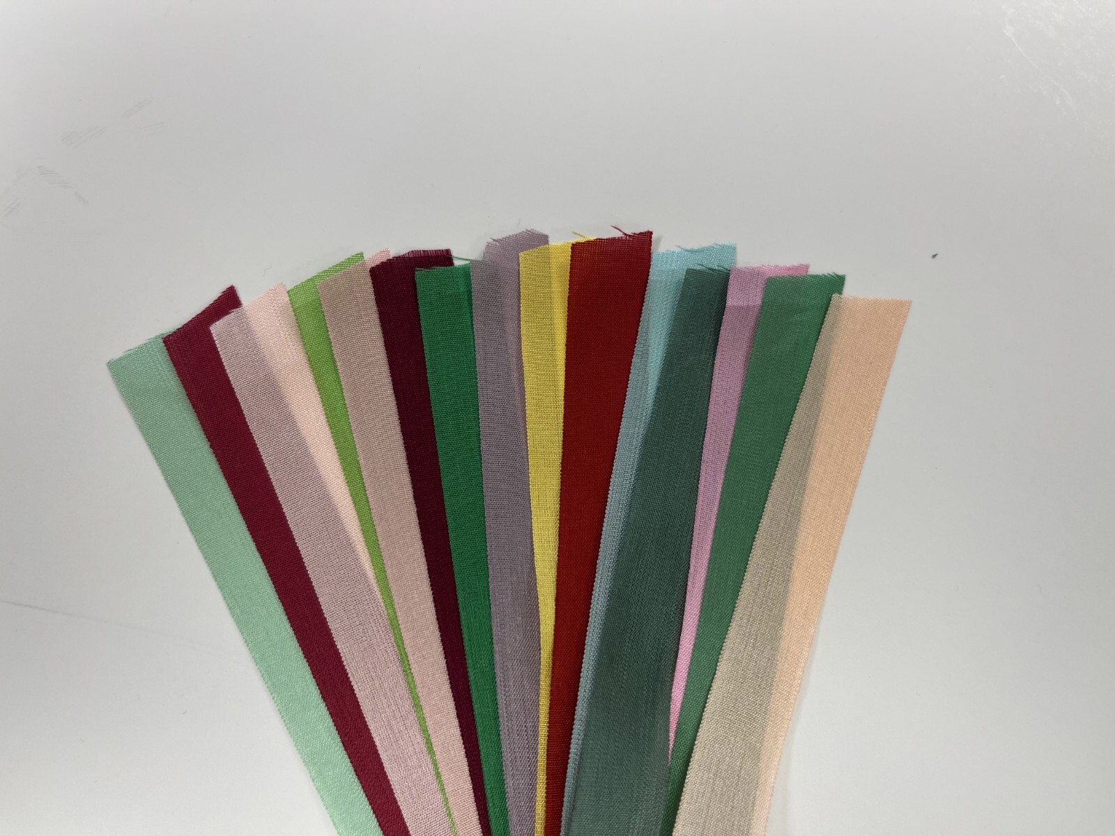 13mm Silk Ribbon 15 colors 1 yard each
