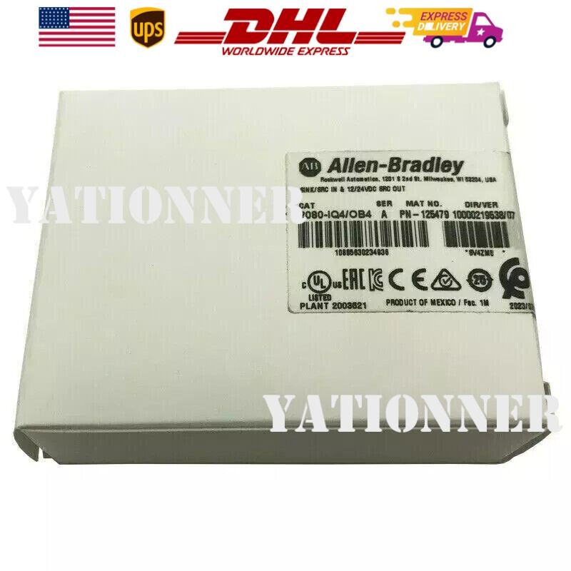 New Factory Sealed AB 2080-IQ4OB4 Digital I/O Combo Module US Free Tax