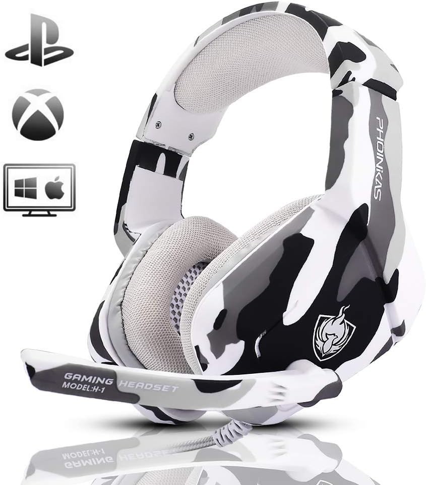 PHOINIKAS Gaming Headset for PS4 Xbox One PC Laptop Mac Nintendo Switch