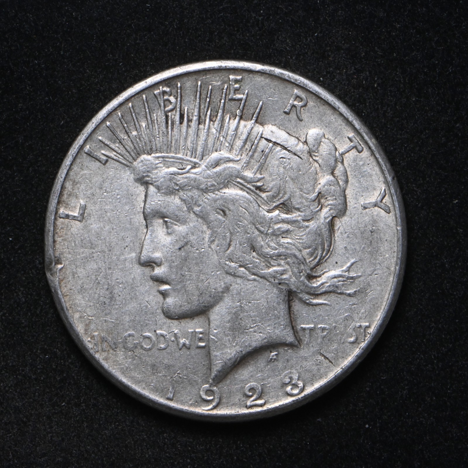 1923-S Peace Silver Dollar Double Mint Error (cn16828)