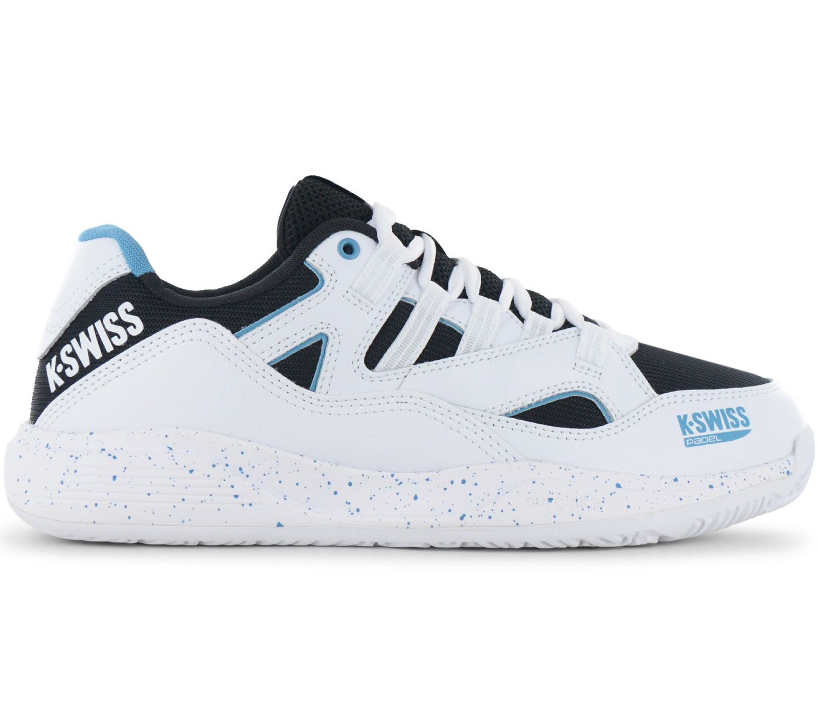 K-Swiss Tura Team Padel Shoes Men Low Top White-Black 04435-967-M New