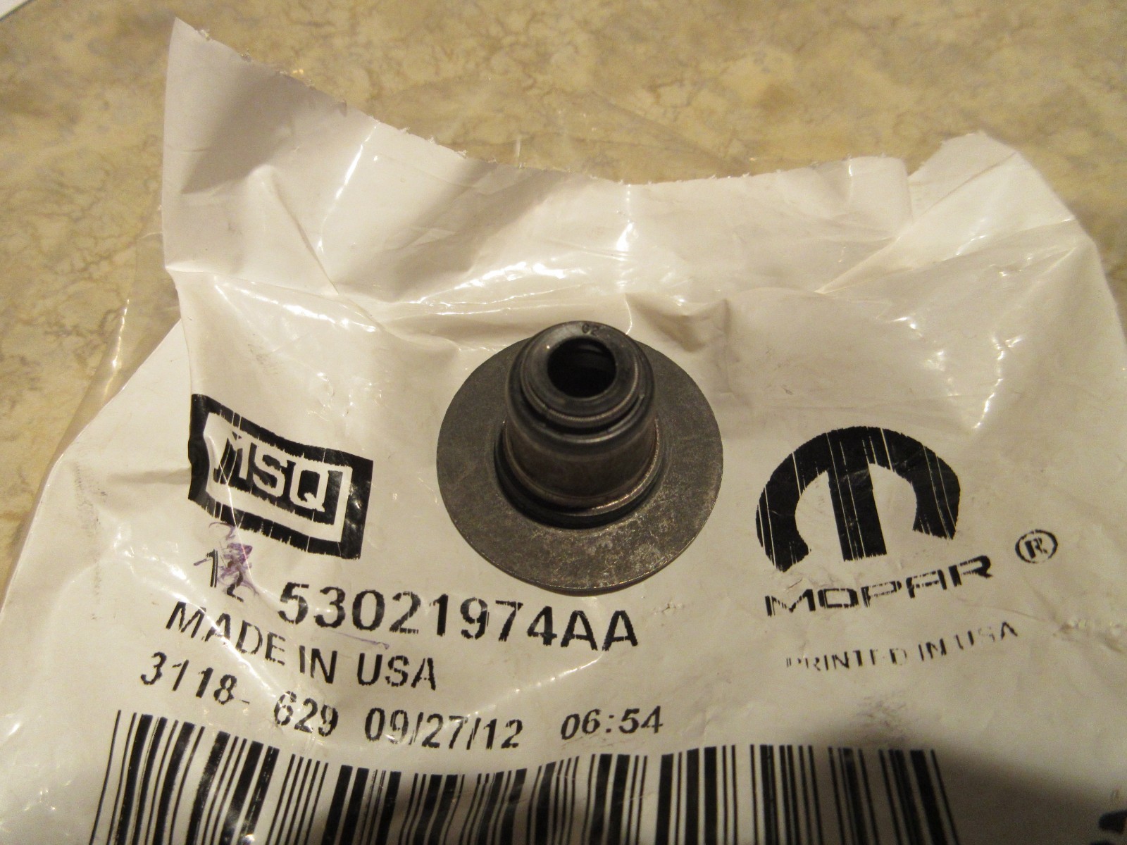 MoPar Valve Guide Seal - NOS - '01-'12 MY - P/N 53021974AA