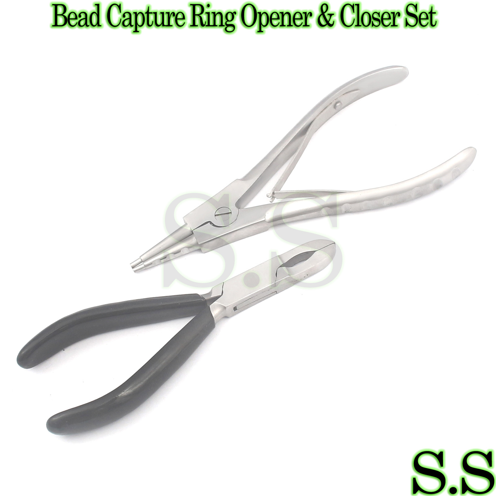 Bead Capture Ring Opener & Closer Set - Ball Closure Body Piercing Tool
