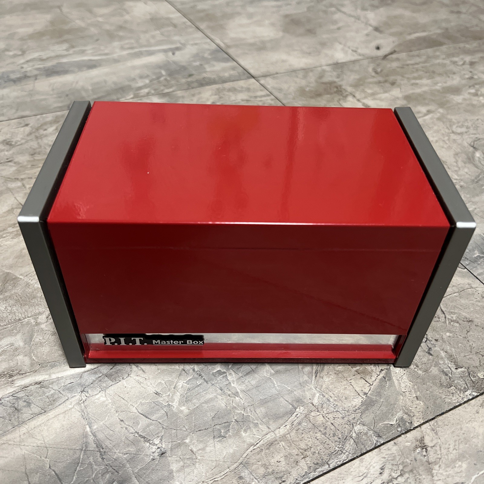 Mini Tool Box, Portable 3 Drawer Steel Stackable Tool Box with 3-Drawer Red