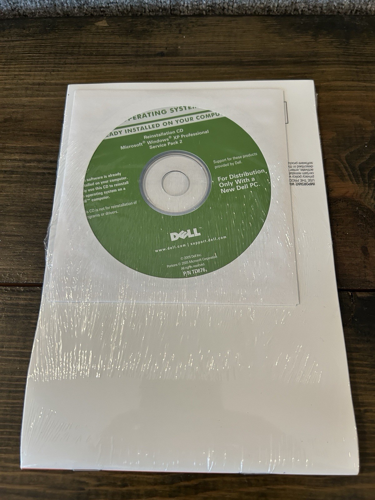 NEW! Microsoft Windows XP Professional SP2 Version 2002 X08-48124 - DELL PC