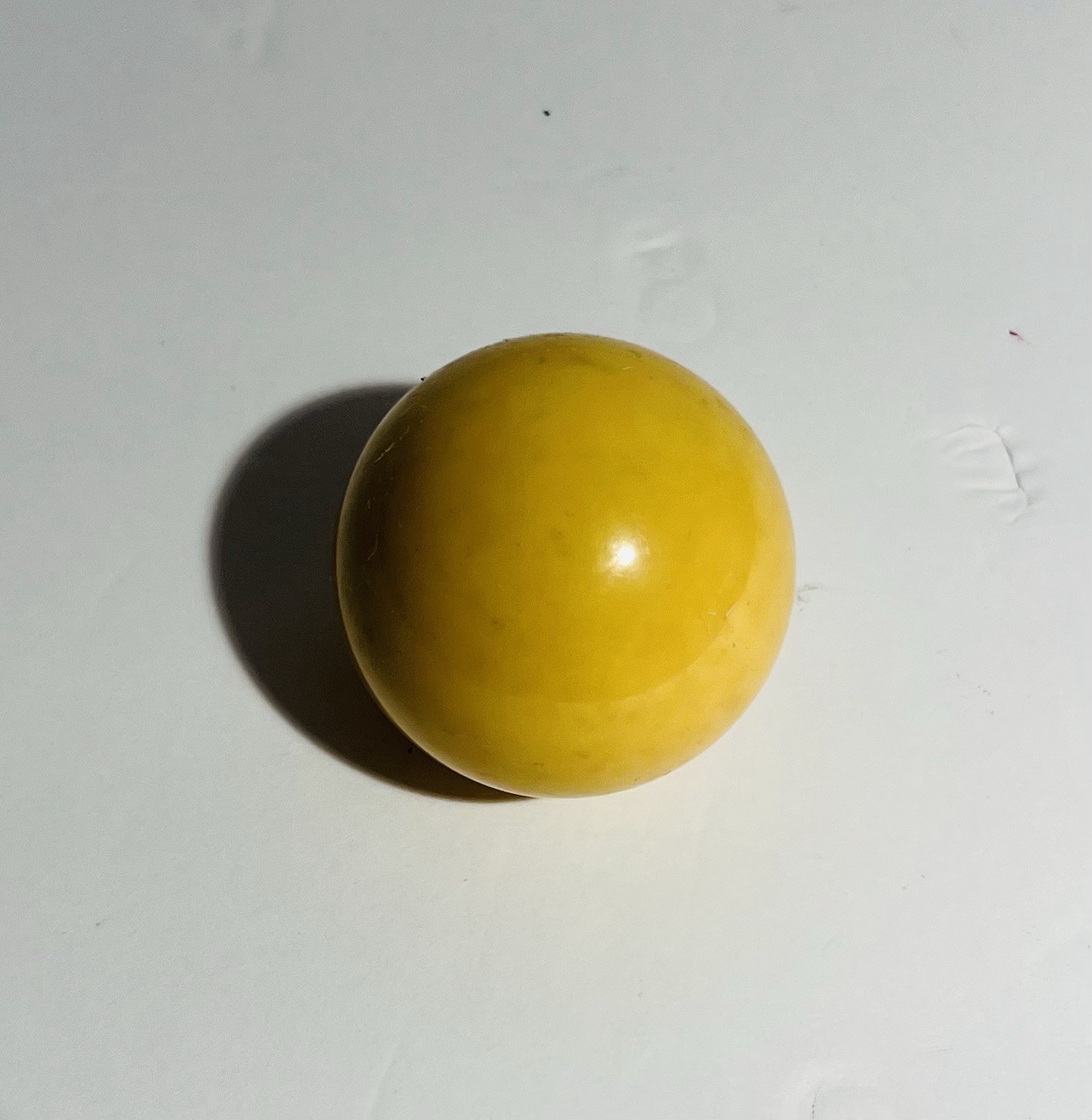 Vintage Pool Ball Number Cue White Solid Replacement