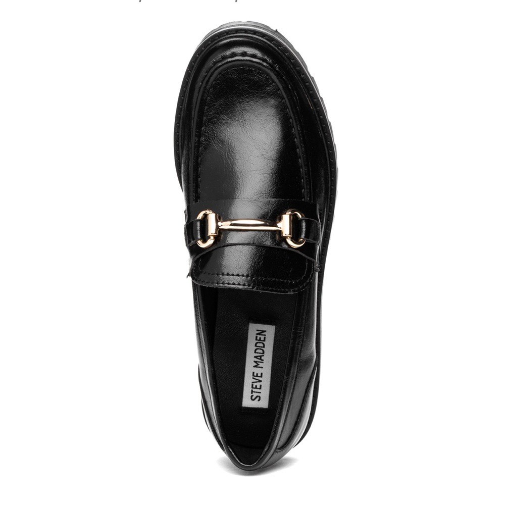 Steve Madden Mistor Loafer Black Leather