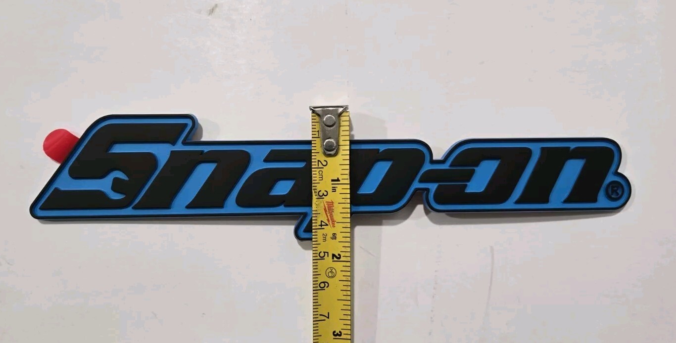 2PACK SNAP ON TOOL BOX LOGO EMBLEM MATTE BLUE Plastic Badge Decal 8" NEW + GIFT