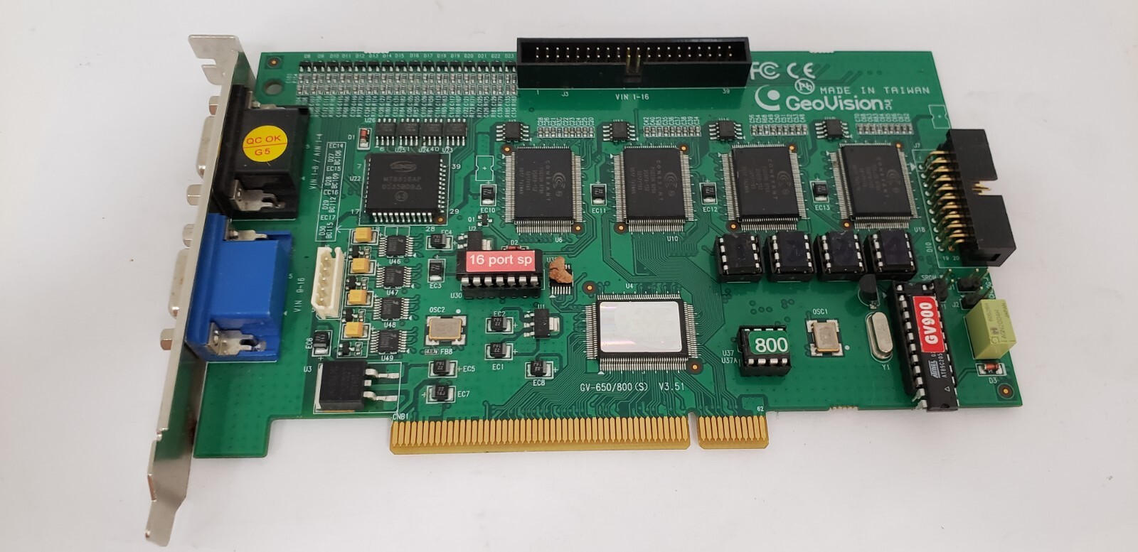 GEOVISION GV-650/800 (S) VIDEO SURVEILLANCE CAPTURE CARD, PCI 8 PORT DVR