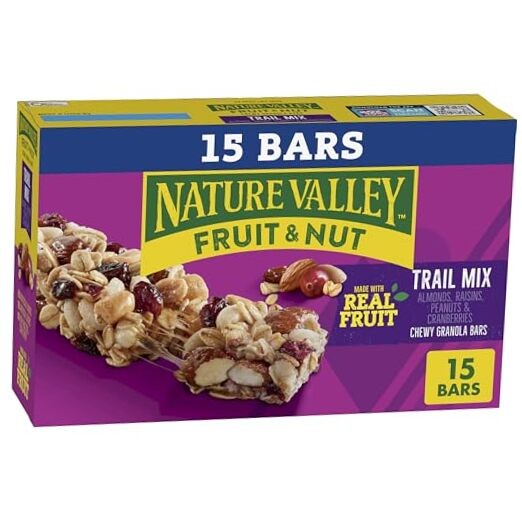 Chewy Fruit & Nut Granola Bars, Almond Raisin & 15 Count (Pack of 1) Trail Mix