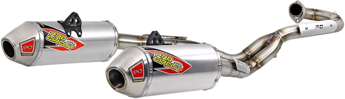 PRO CIRCUIT 5631570G2 Ti-6 Exhaust - Dual