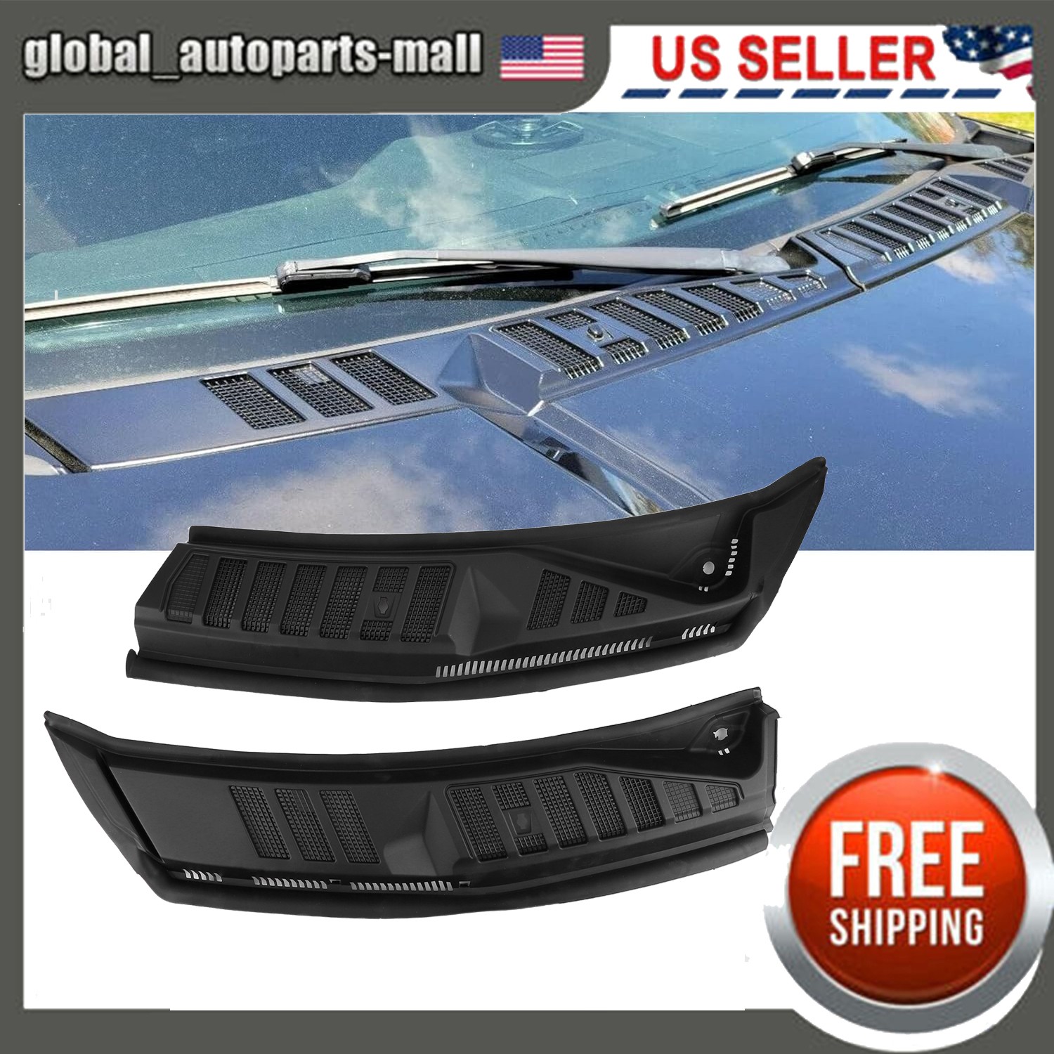 For 2015-2020 Ford F150 F-150 Windshield Wiper Cowl Grill Grille FL3Z15022A69A