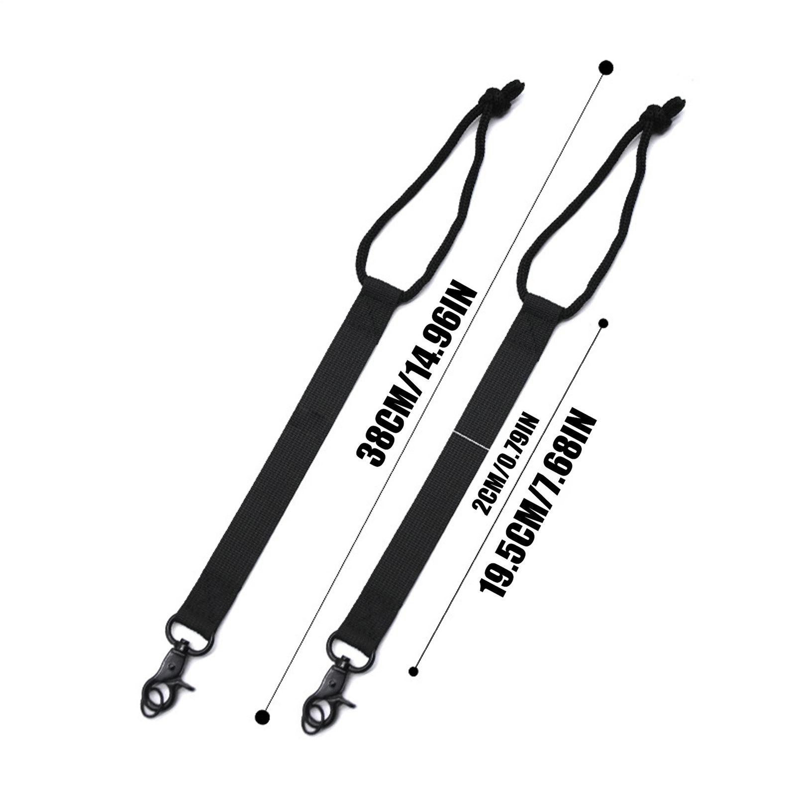 Snowboard Short Strap 2-Pieces Ski Safety Cord Replacement