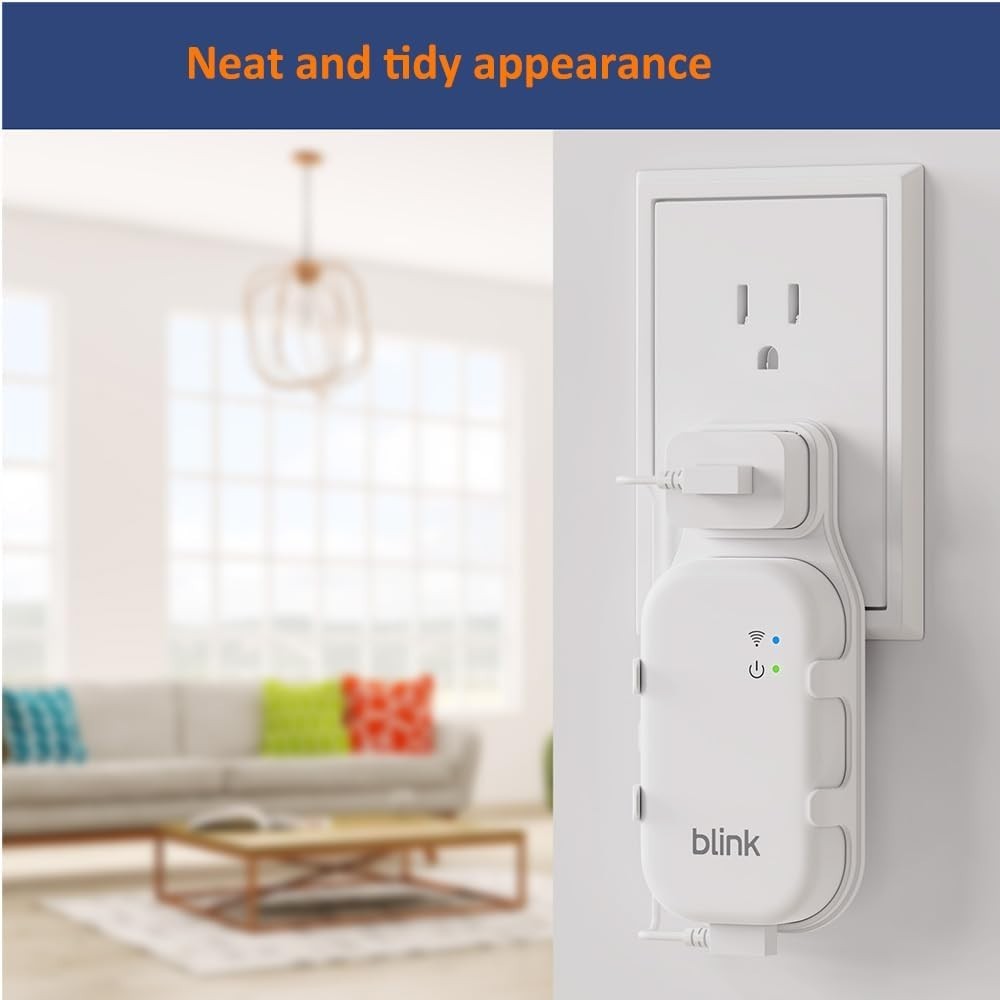Outlet Mount for Blink Sync Module Core, No Drill Required with Cable Management