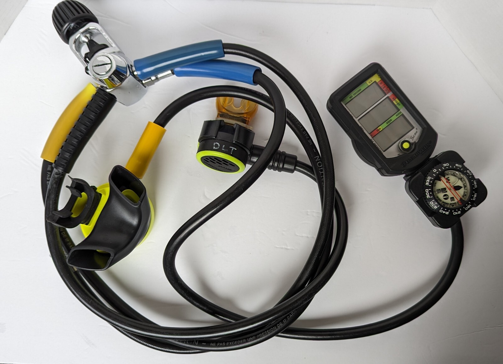 US Divers Aqua-Lung Dive Computer Compass PSI Gauge Regulator Scuba Diving