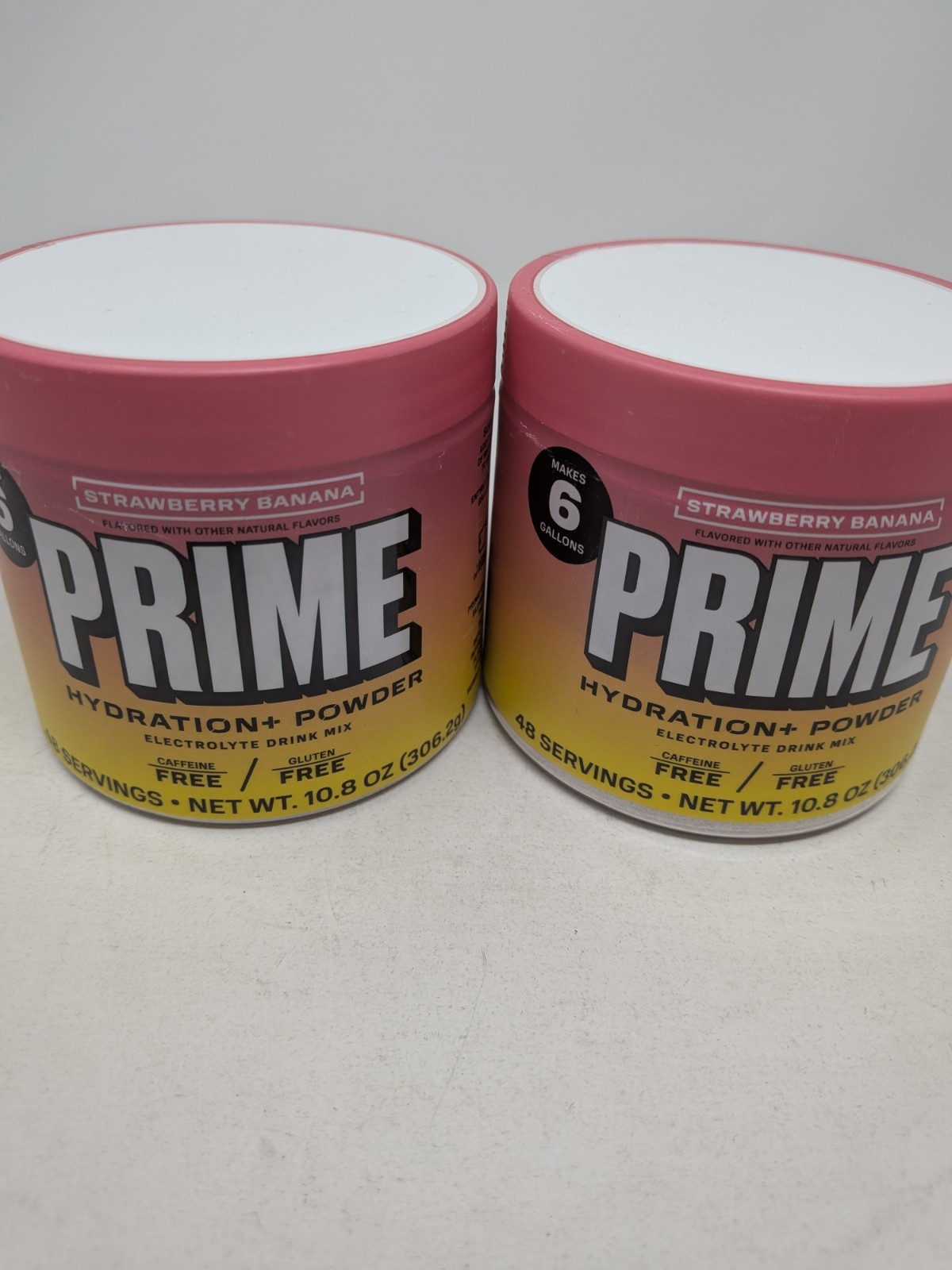 Prime Hydration Powder Mix Strawberry Banana Lot Of 2 Exp 02/28