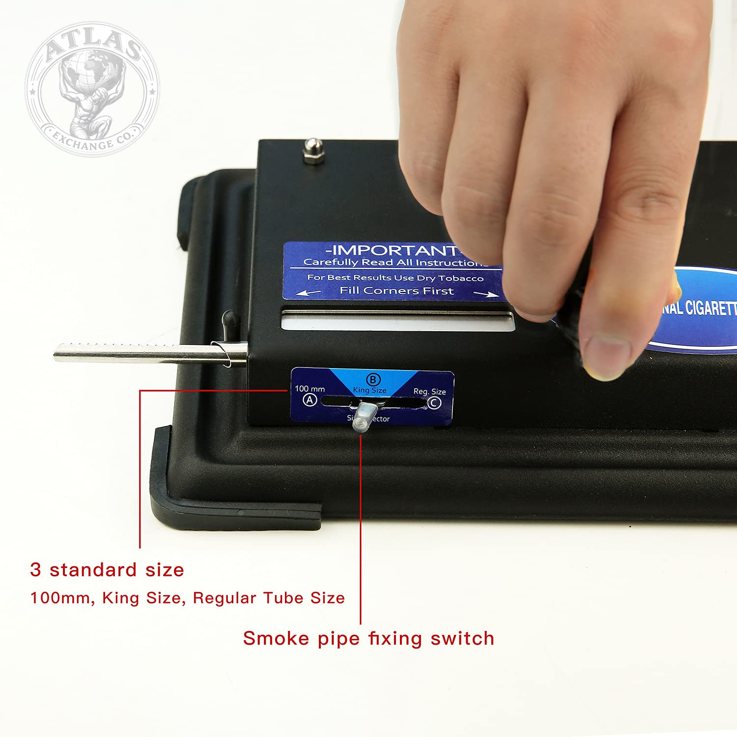 LUCYCAZ Cigarette Rolling Machine, Tobacco Hand Operation Injector Maker Roll Yo