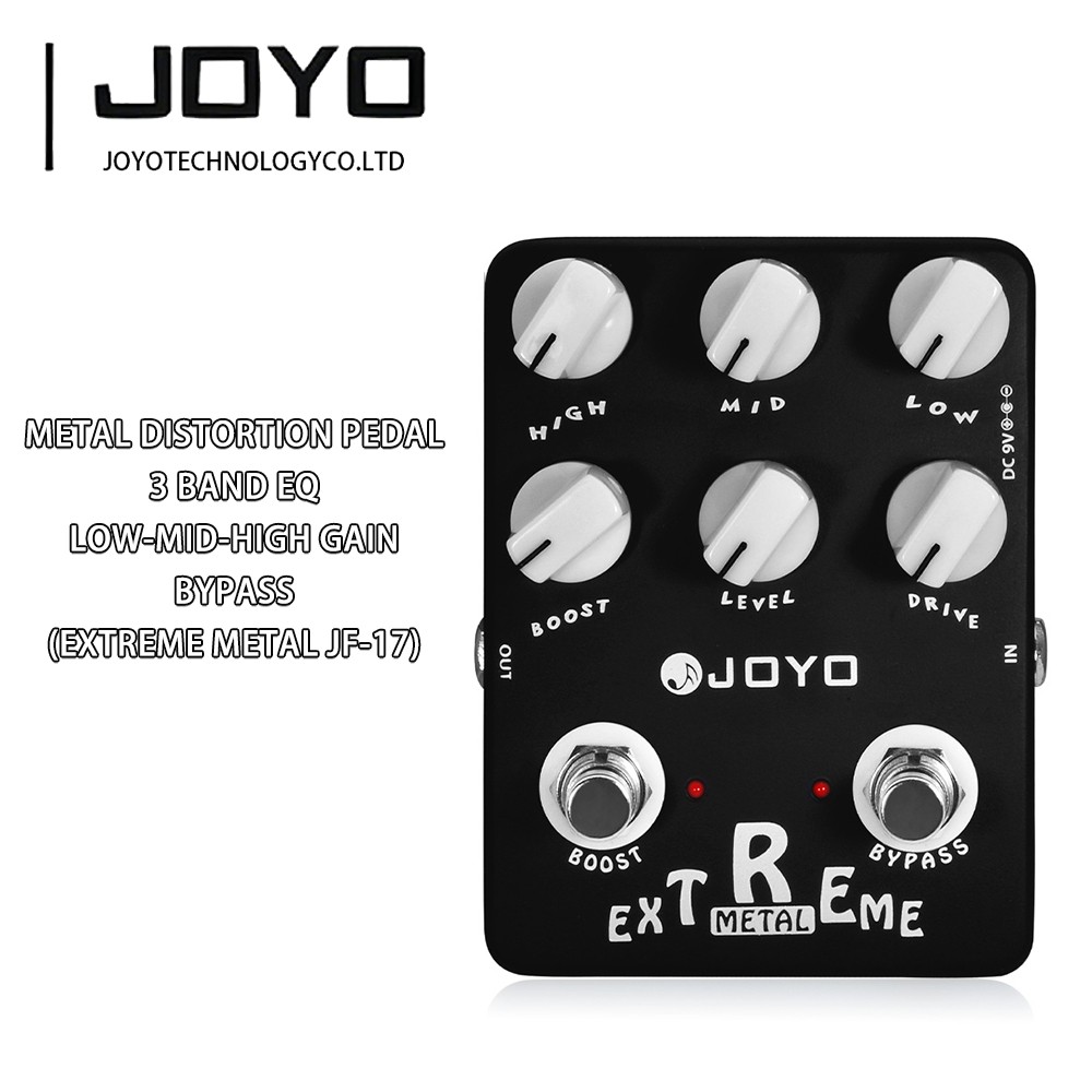 JOYO Extreme Metal Guitar Pedal Transparent Band EQ True Bypass Free Return