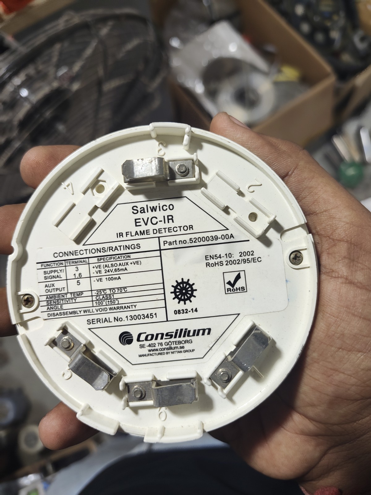 CONSILIUM SALWICO EVC-IR  FLAME DETECTOR 5200039-00A