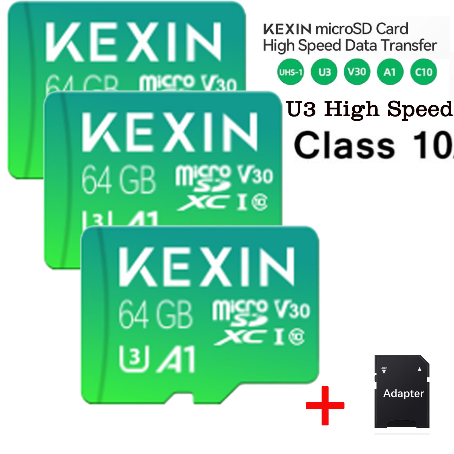 64GB Micro SD Card Fast Flash Memory Card U3 Class 10 High Speed For Camera Lot