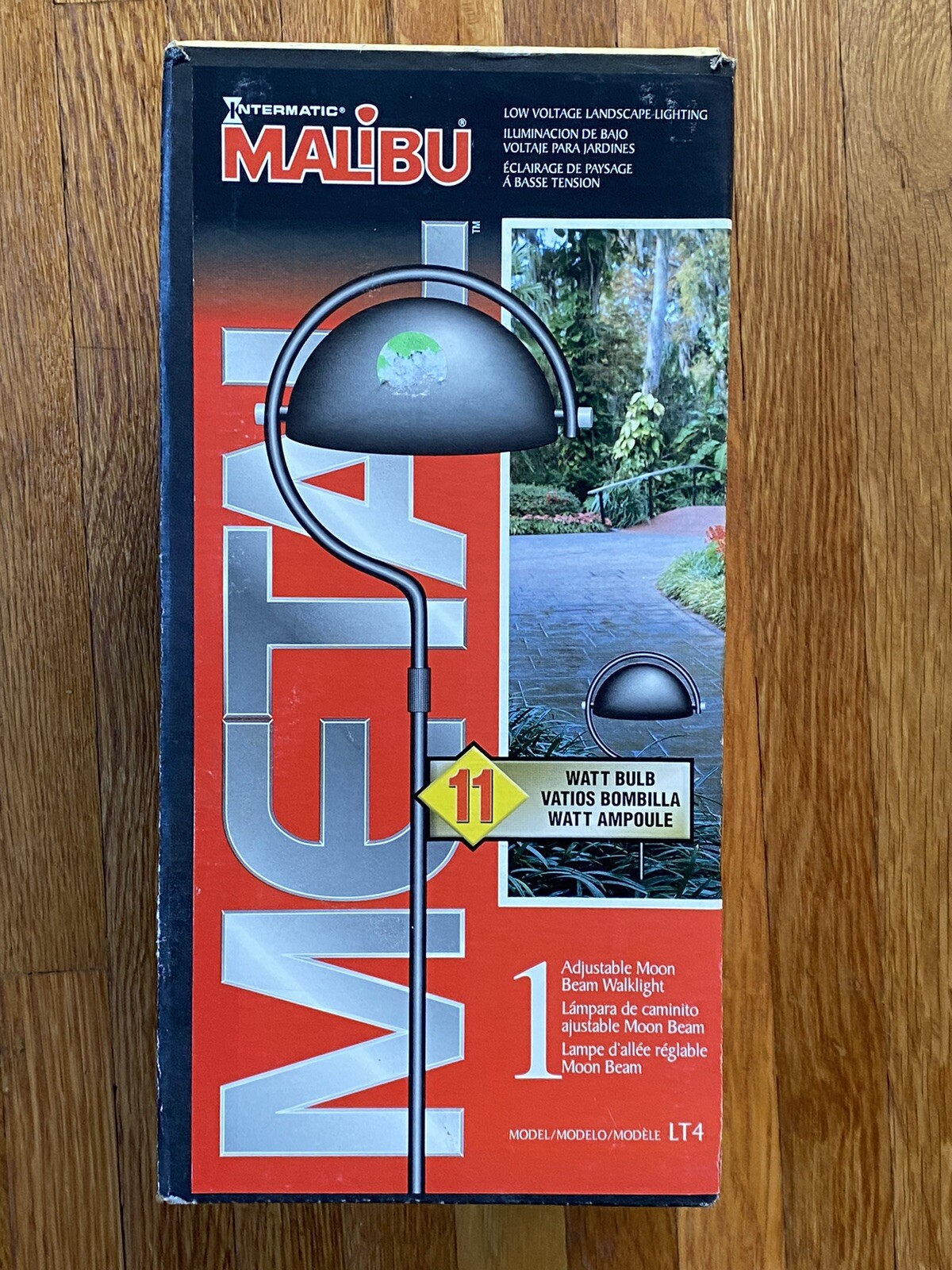 RARE New Malibu Metal  Intermatic 11W Adjustable Moon Beam Walklight LT4 Black