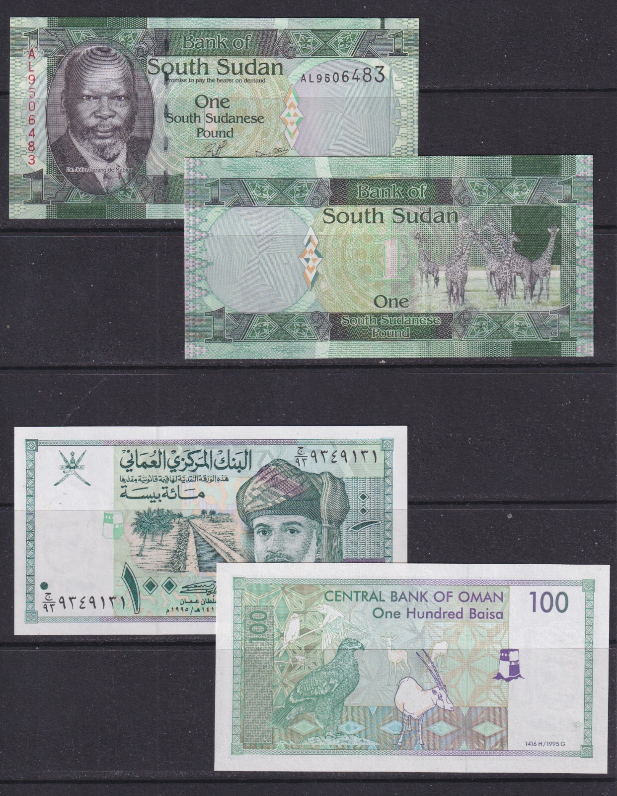 5 Worldwide aUNC/UNC Banknotes - Countries as Shown (1)