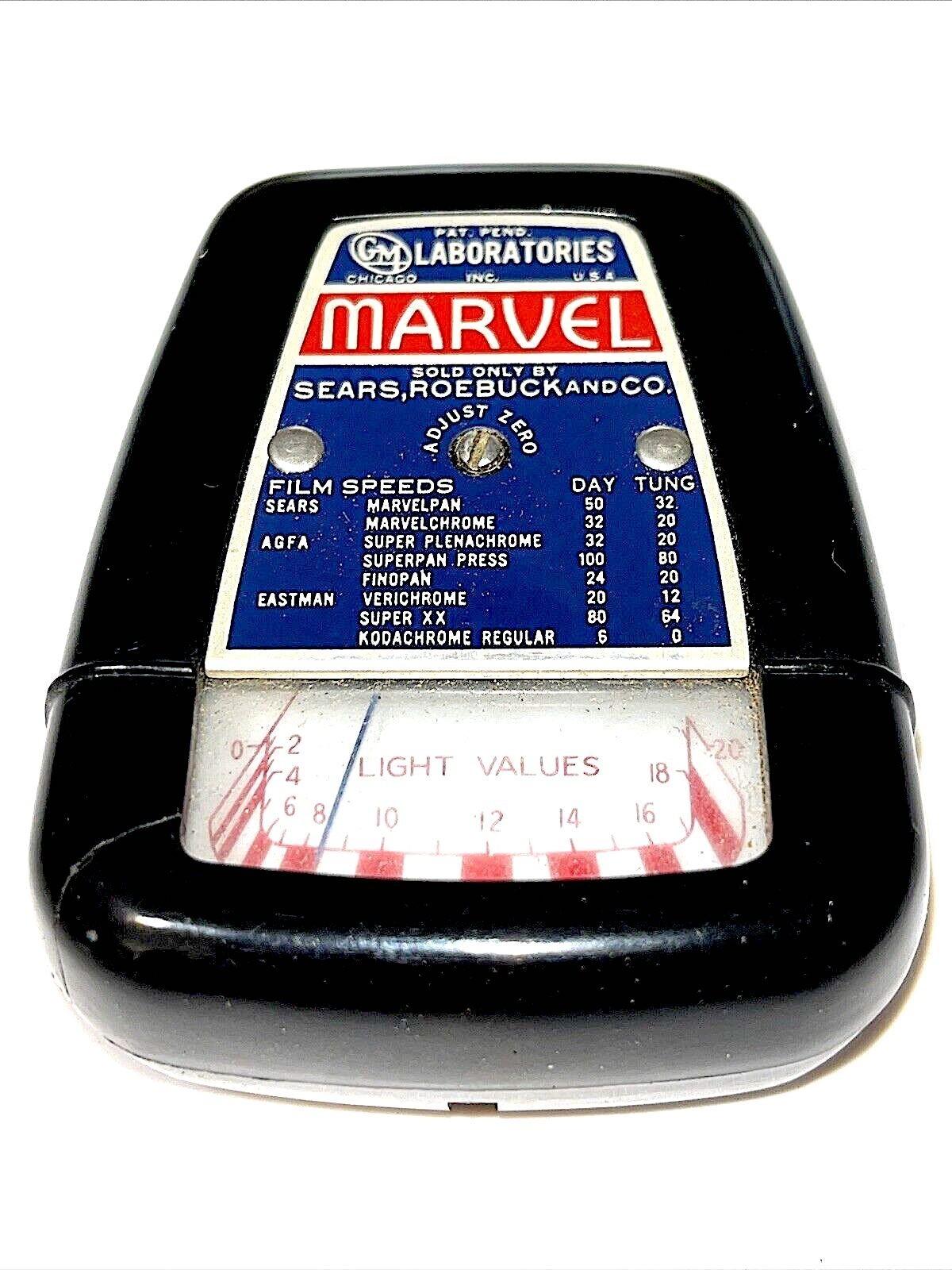 MARVEL Exposure Meter from G.M. Labs via Sears, Roebuck & Co.