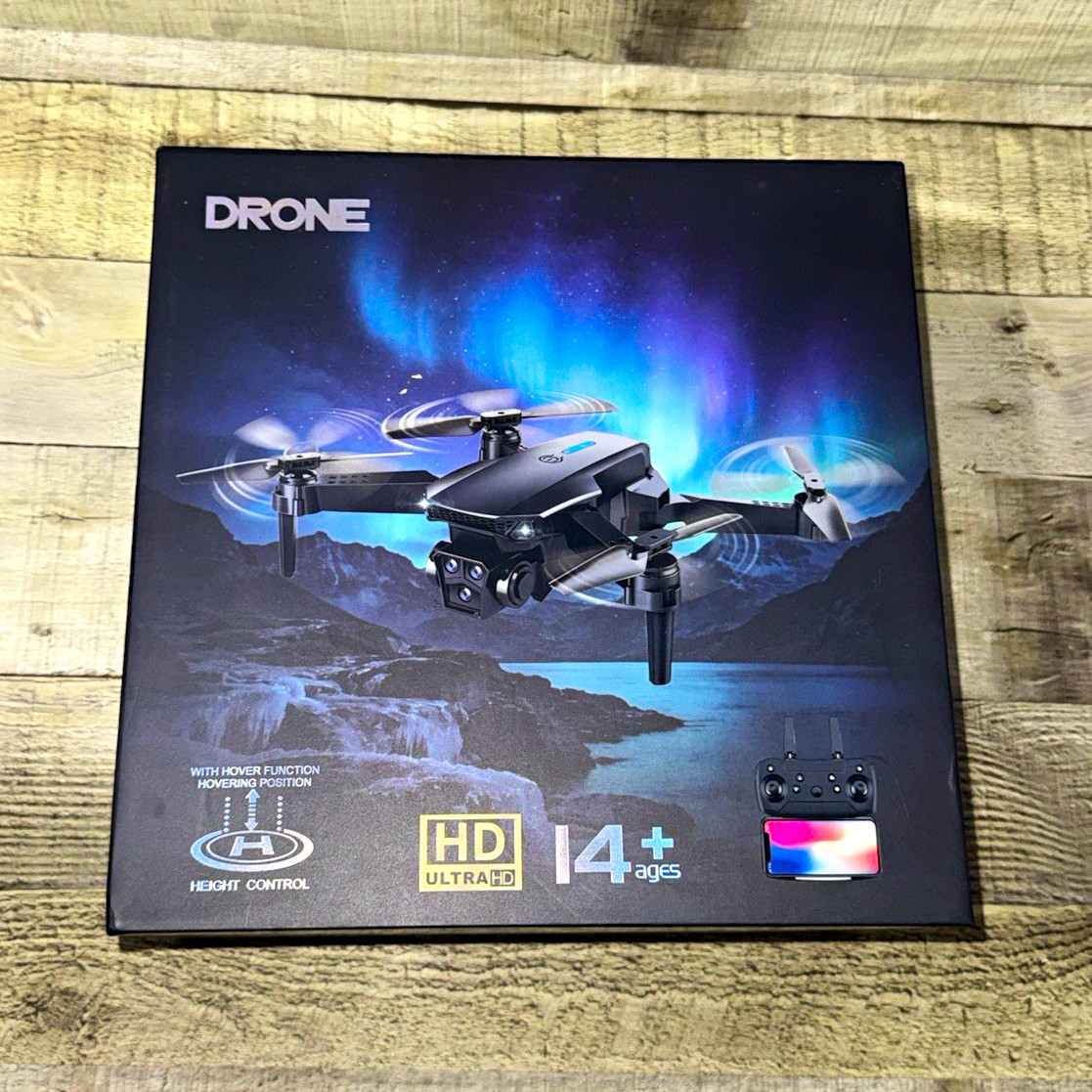 DMES S80 Foldable Quadcopter Drone w/ HD Camera, App Control, Headless, Black