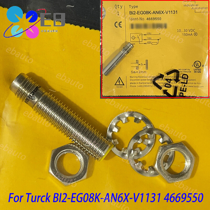 For Turck BI2-EG08K-AN6X-V1131 Sn: 2mm 150mA Inductive Proximity Switch 4669550