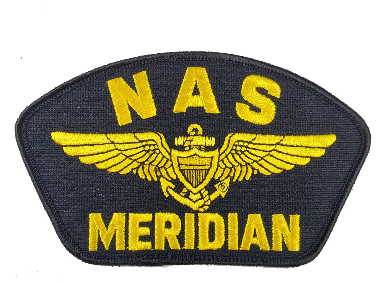 Naval AIR Station Meridian Naval Aviator Wings Patch - Veteran Owned Business