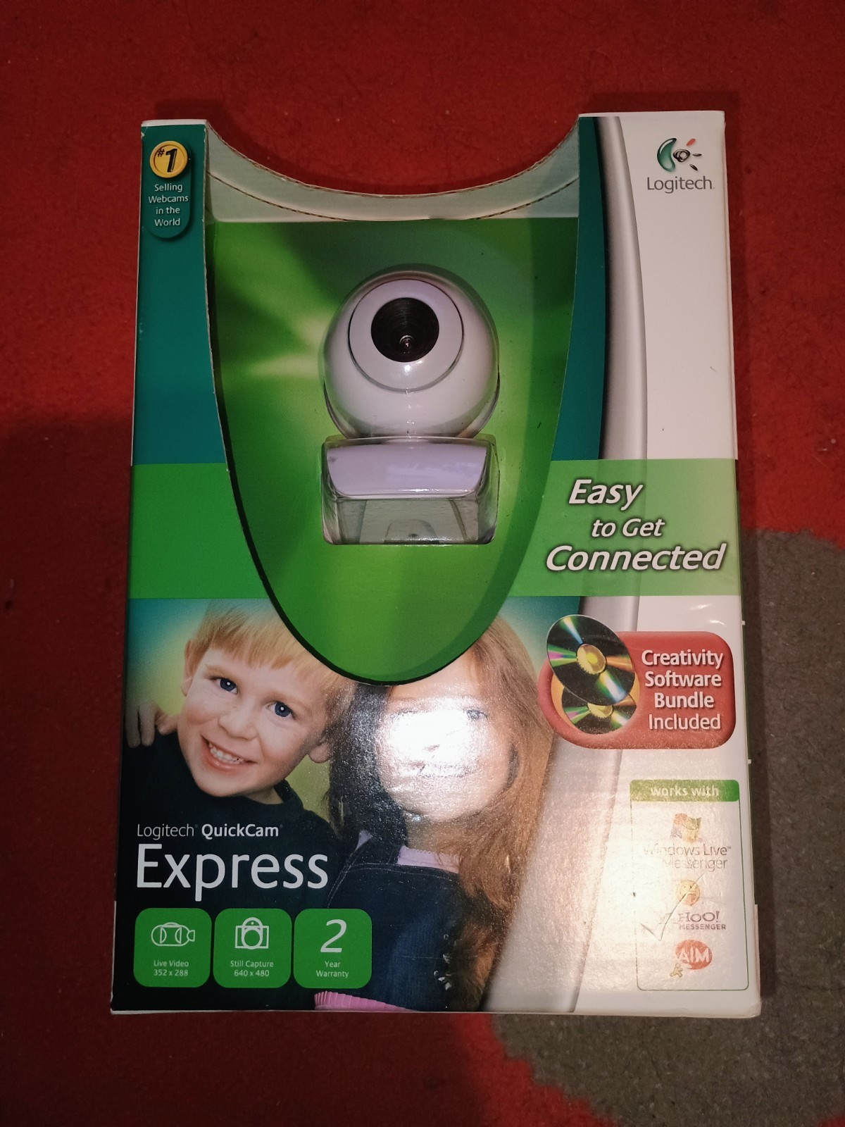 Logitech QuickCam Express USB Webcam Sealed New in Box Vintage Tech PC Retro