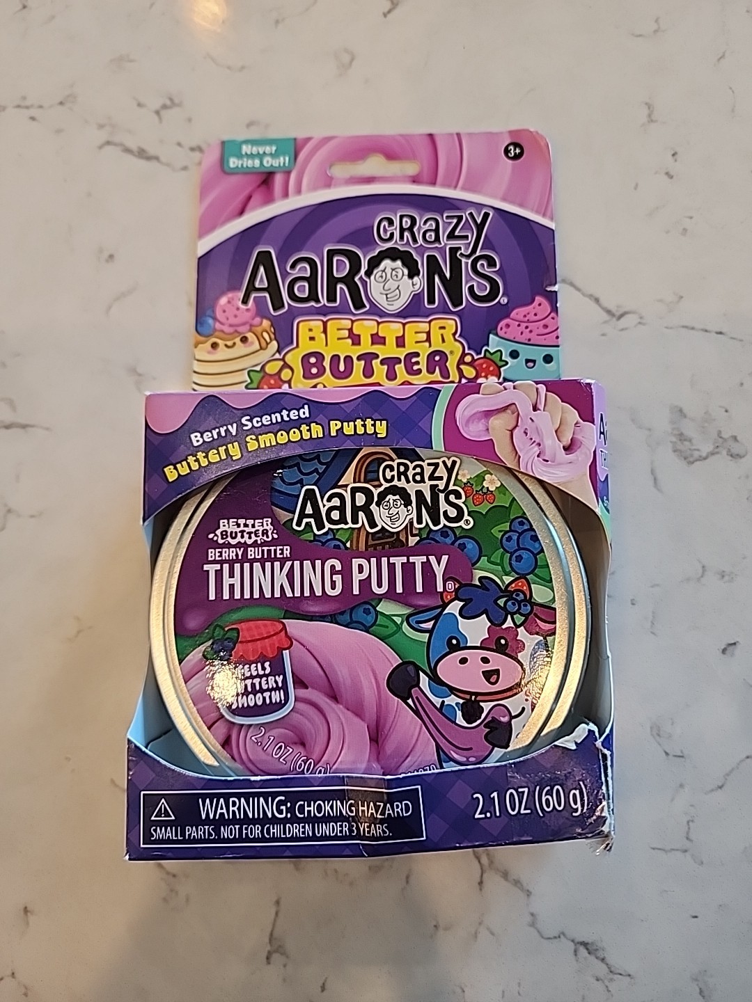 READ Crazy Aarons Putty 2.1 oz. Better Butter Berry Putty Scented Purple Slime