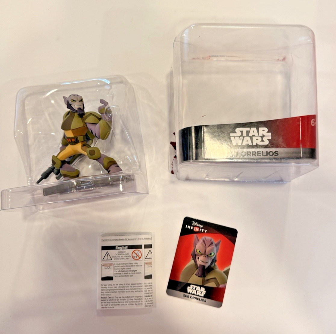Disney Infinity 3.0 Star Wars Zeb Orrelios Webcode Card Packageing Not Complete