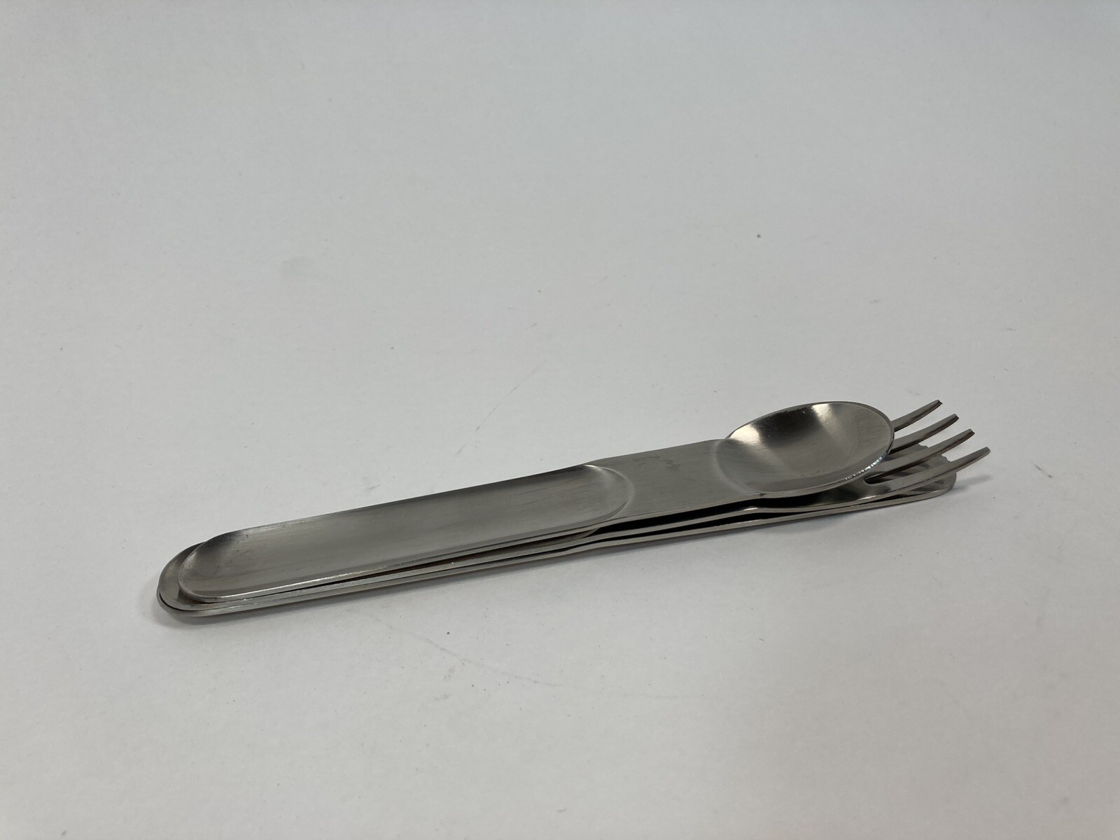 Mono-clip Stainless Flatware Set Peter Raacke Design*Missing large spoon in set*