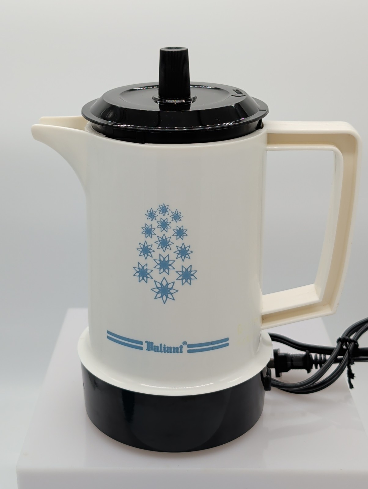 Baliant Blue Flowers Electric Coffee Pot Vintage (Works)
