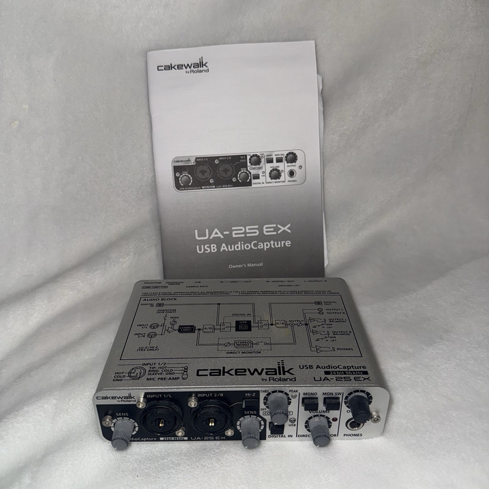 Roland Cakewalk Edirol UA-25EX USB powered Audio Capture Interface 24Bit 96kHz