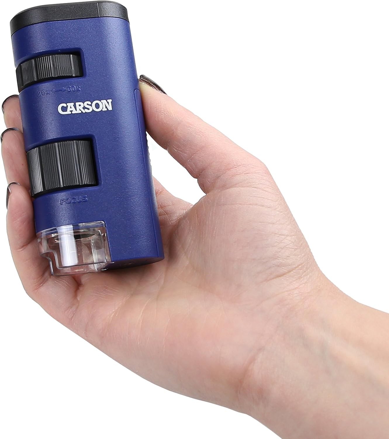 Pocket Micro 20x-60x LED Pocket Microscope Handheld STEM Toy MM-450
