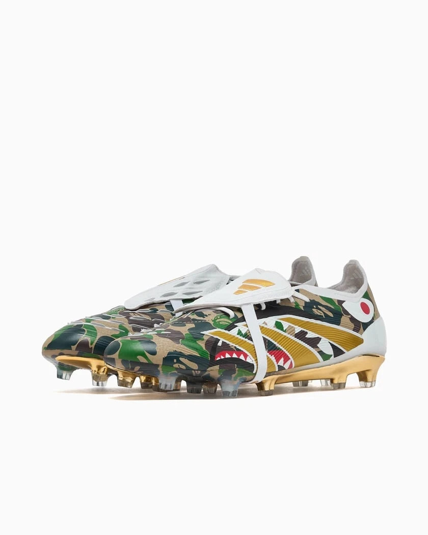 A BATHING APE x adidas Predator Elite FG Hemp Gold Metallic JS3104 Men's US4-14