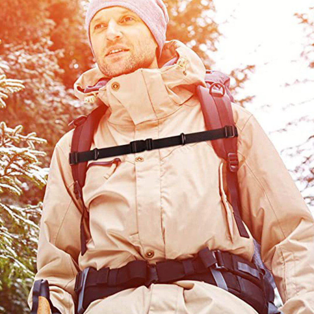 2PCS Camping Chest Belts Backpack Straps Quick Release Backpack Straps Outdoor