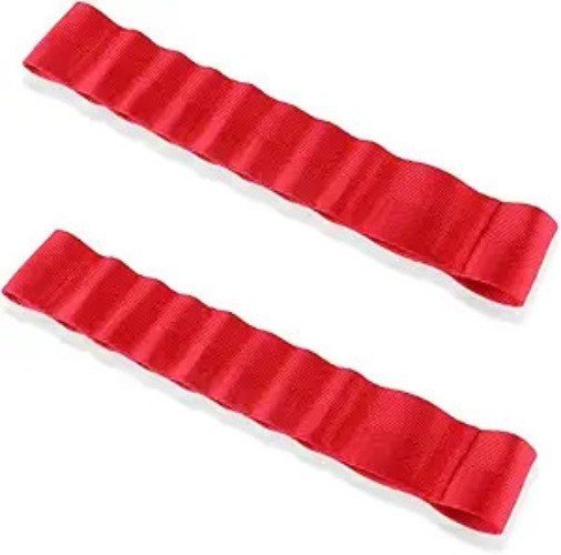 2PCS Door Limiting Straps, 9Inch Adjustable Heavy Duty Check Straps Style: Red