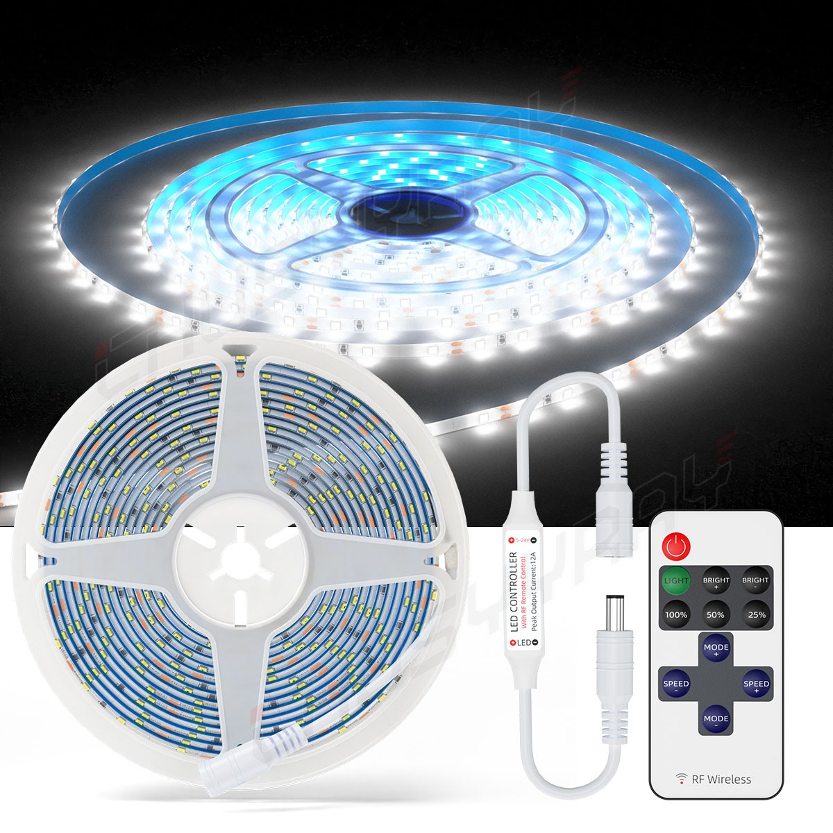 IR Remote control Interior / Exterior RV LED Camper Awning Boat Light Strip USB