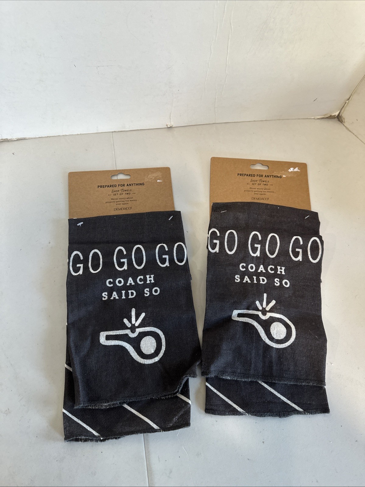 Cotton Multipurpose Shop Towel Set Of Two Demeco Brand (two Sets Of Two)