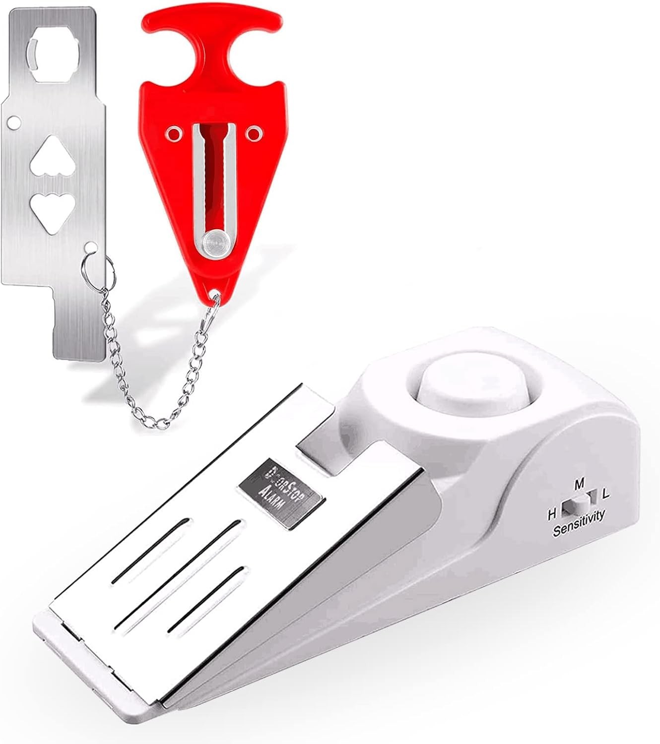 Door Stop Alarm Wireless Door Stopper with 120DB Security Alarm Home Travel Home