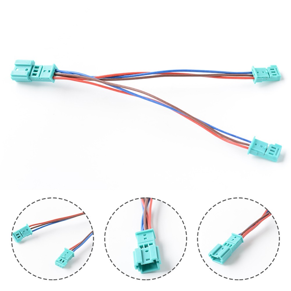 None Cable Radio Adapter Car 1pcs 3 Pin Blue Plastic & Metal Terminals