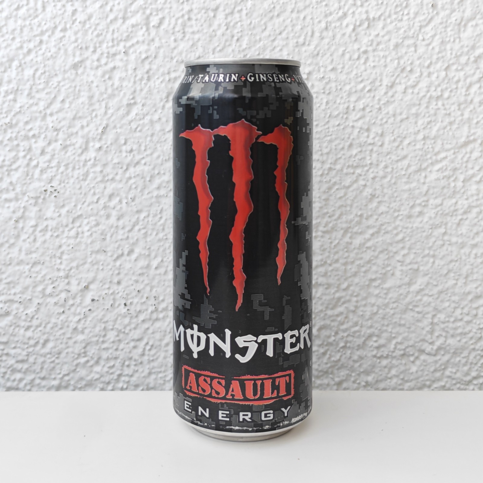 EMPTY 2014 Monster Assault Energy can; 500 ml; Slovenia/Croatia - BOTTOM opened